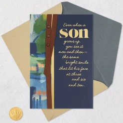 The Ways You've Grown Birthday Card for Son