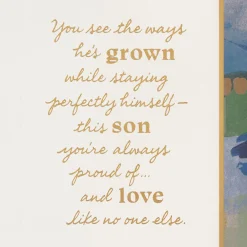 The Ways You've Grown Birthday Card for Son