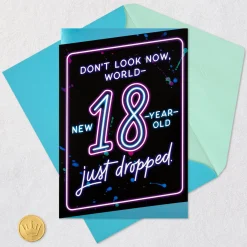 The World Is All Yours 18th Birthday Card