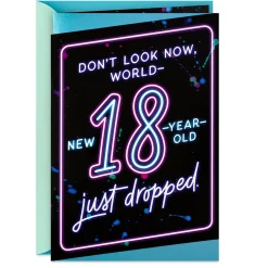 The World Is All Yours 18th Birthday Card