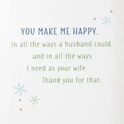 Things I Want You to Know Romantic Birthday Card for Husband