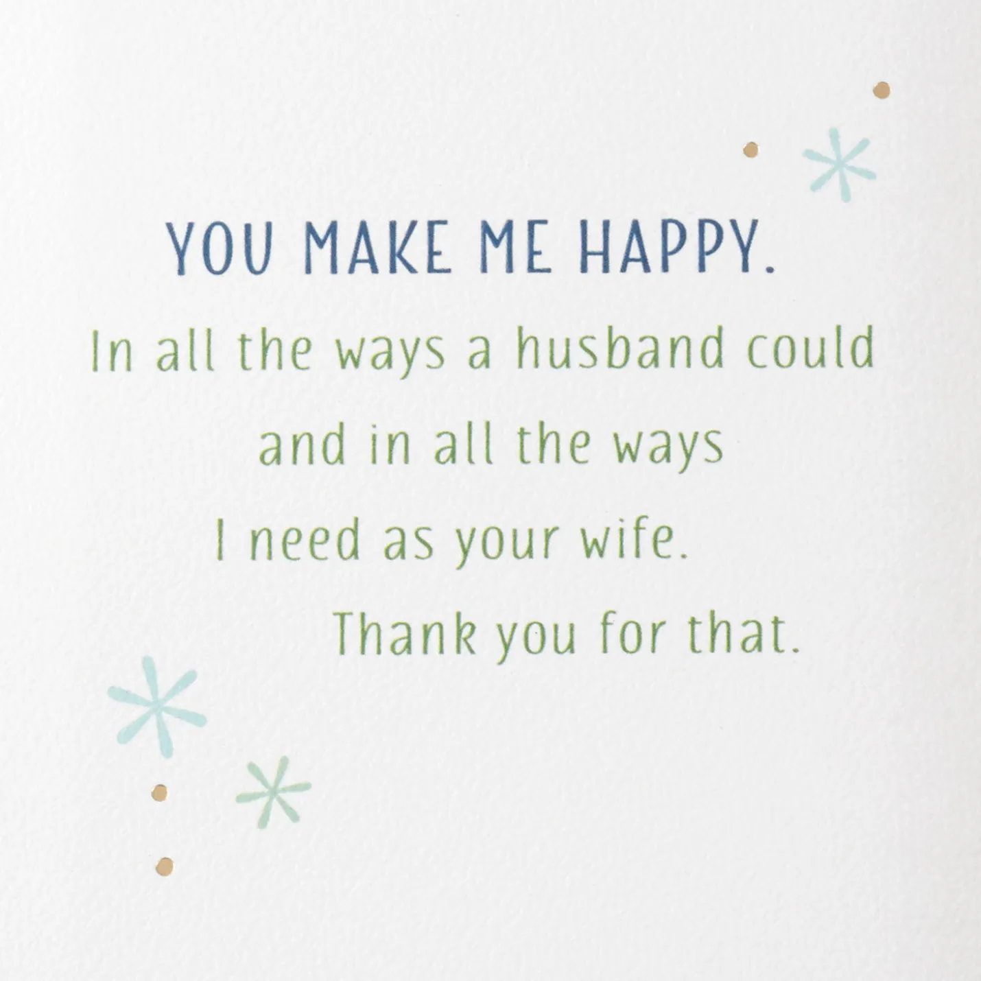 Things I Want You to Know Romantic Birthday Card for Husband