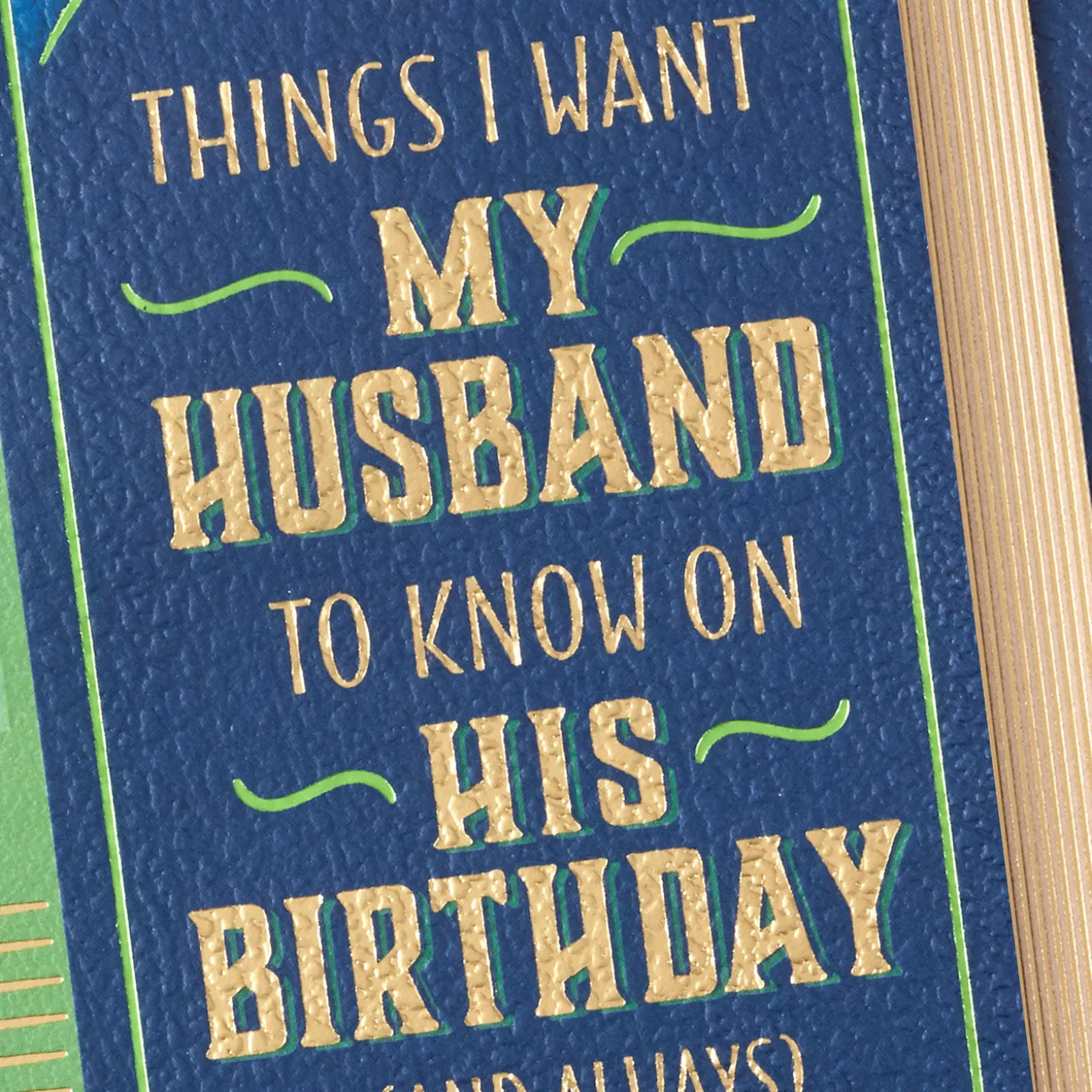 Things I Want You to Know Romantic Birthday Card for Husband