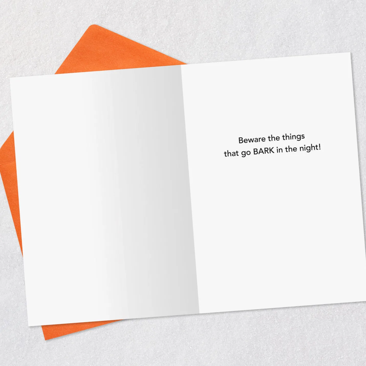 Things That Go Bark in the Night Funny Halloween Card