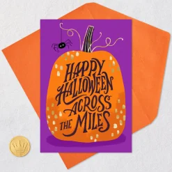 Thinking of You Across the Miles Halloween Card