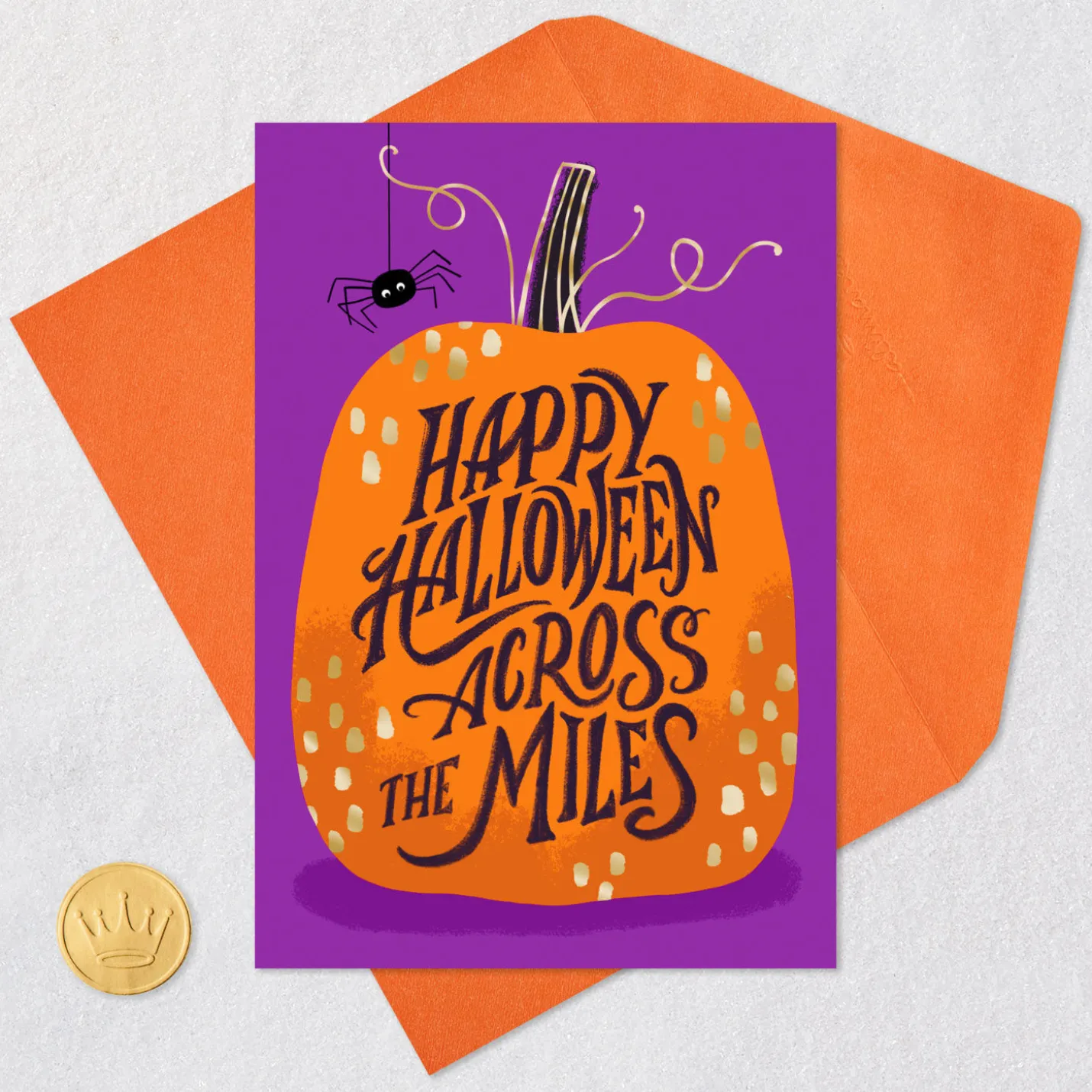 Thinking of You Across the Miles Halloween Card