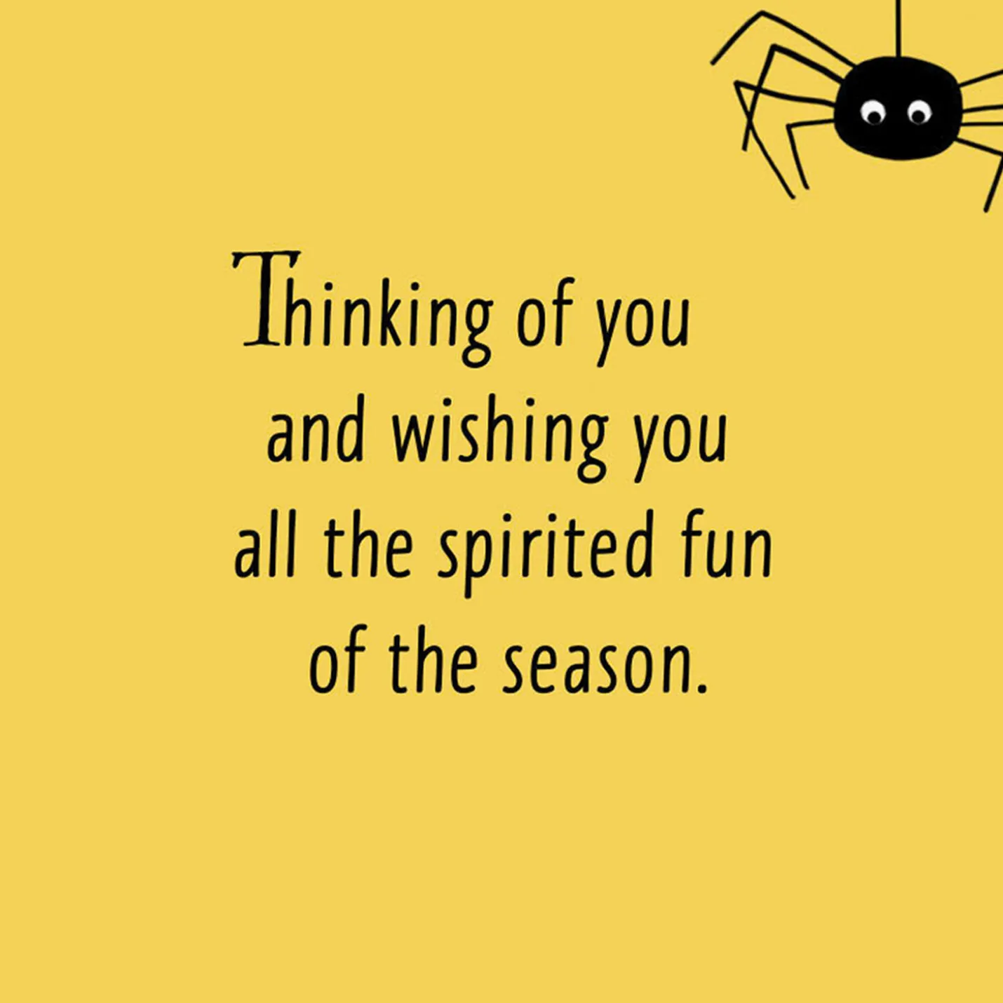 Thinking of You Across the Miles Halloween Card