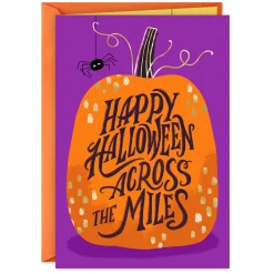 Thinking of You Across the Miles Halloween Card