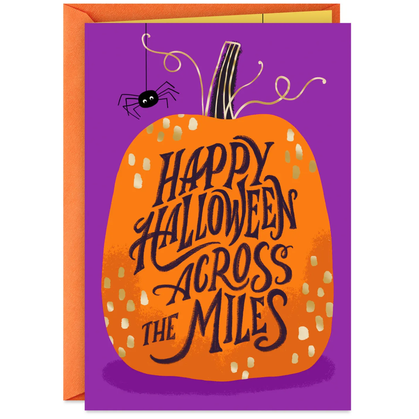 Thinking of You Across the Miles Halloween Card