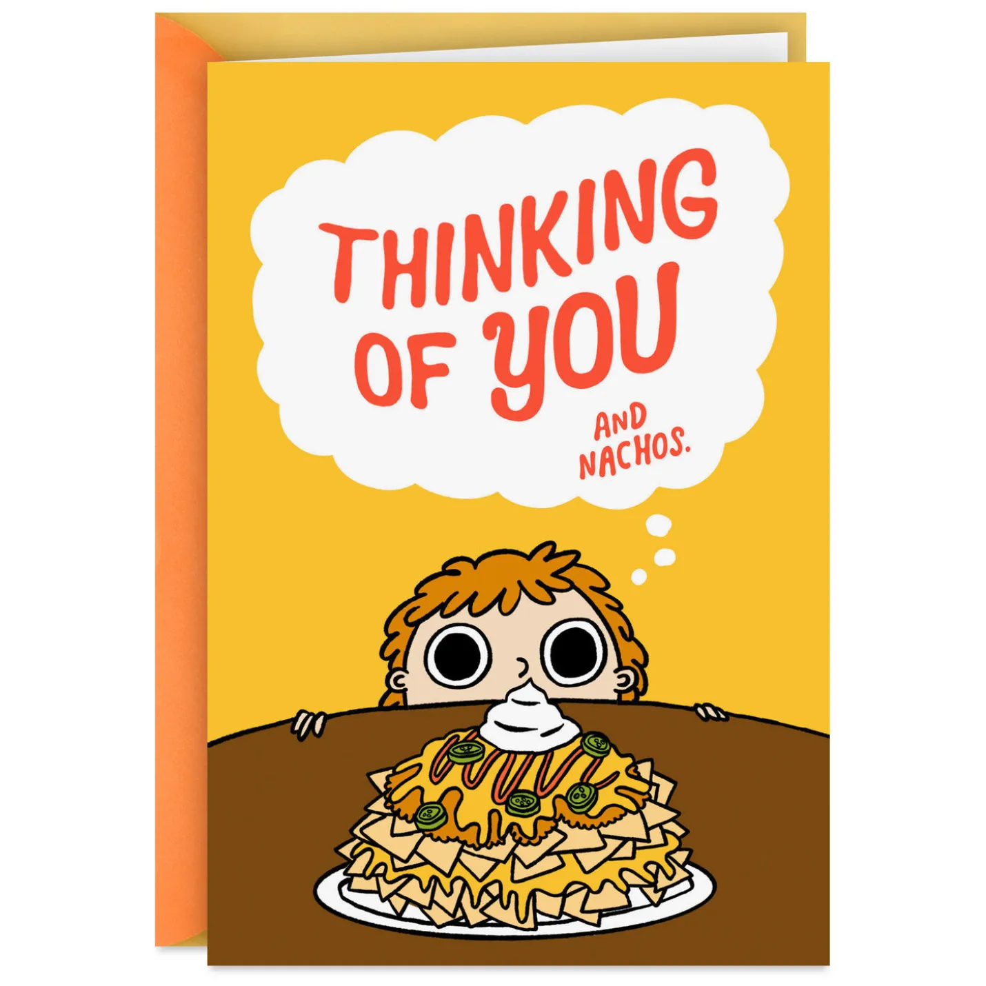 Thinking of You and Nachos Funny Friendship Card