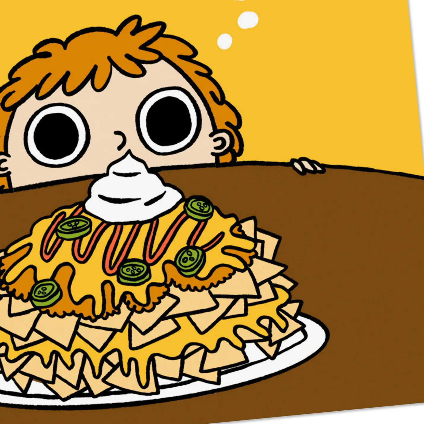 Thinking of You and Nachos Funny Friendship Card