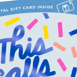 This Calls for Confetti Gift Card Greeting Birthday Card