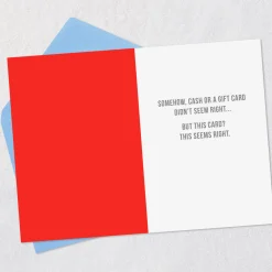 This Card Seems Right Funny Birthday Card