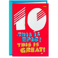 This Is Epic 10th Birthday Card