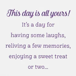 This Day Is All Yours Birthday Card for Relative
