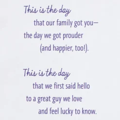This Is the Day Birthday Card for Son