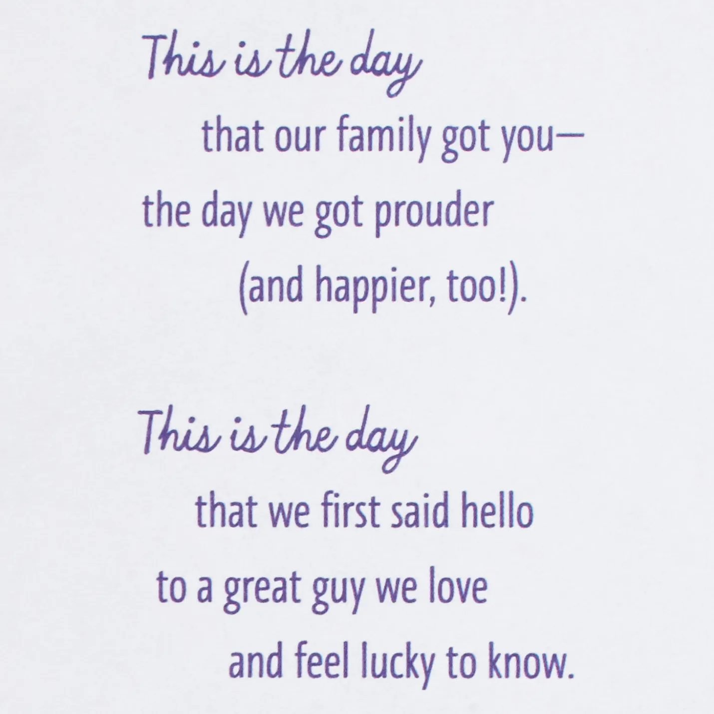 This Is the Day Birthday Card for Son