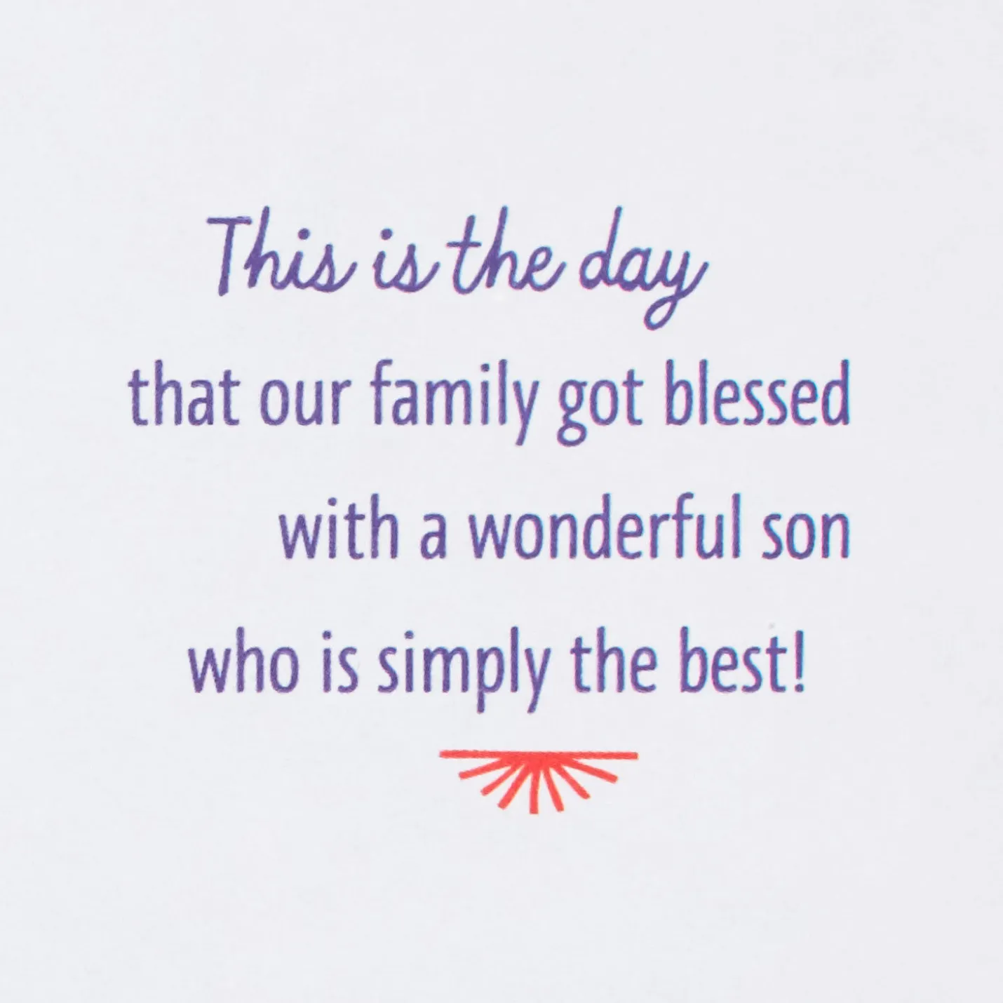 This Is the Day Birthday Card for Son