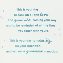 This Is Your Day Heart Balloon Confetti Shaker Birthday Card for Sister