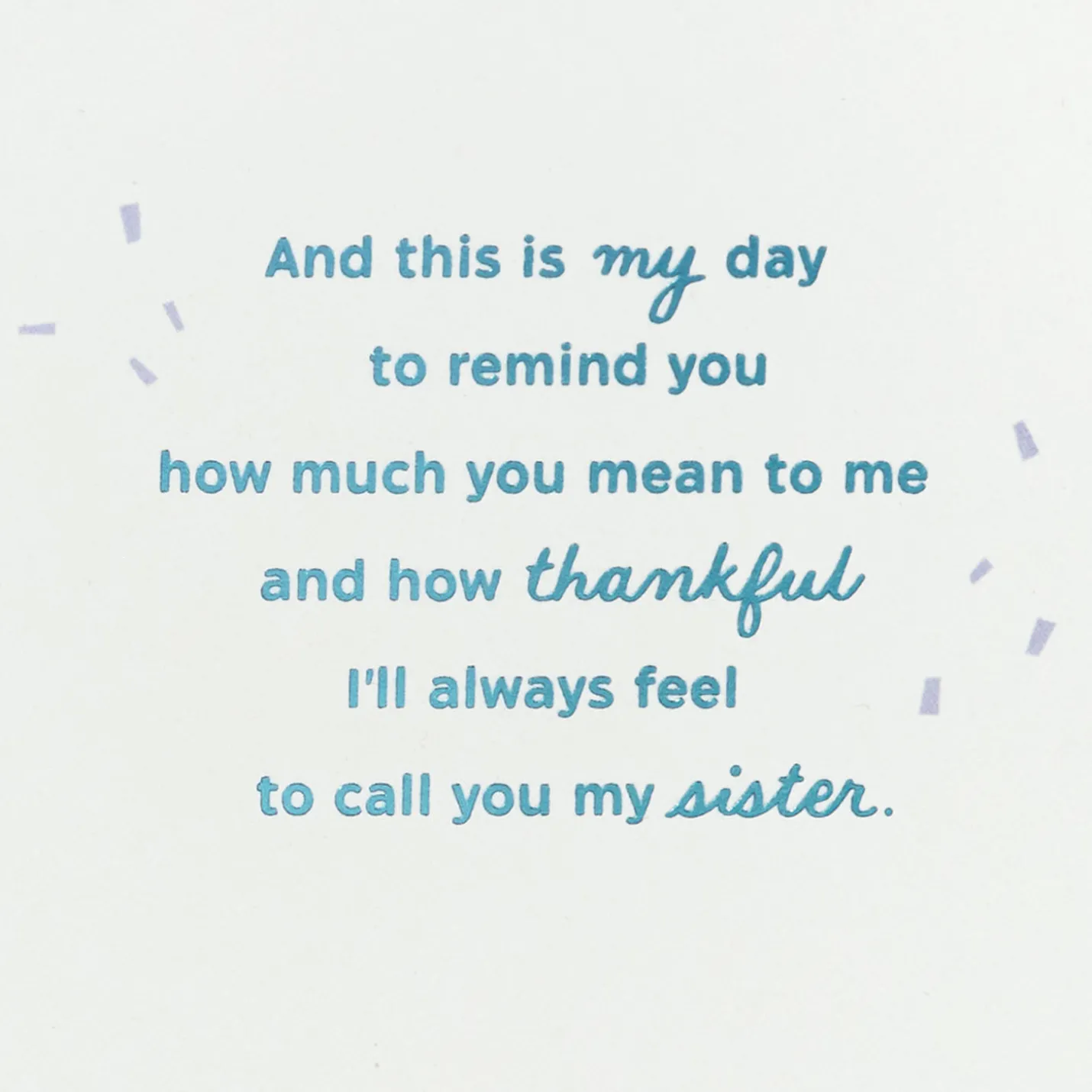 This Is Your Day Heart Balloon Confetti Shaker Birthday Card for Sister