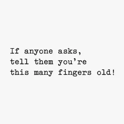 This Many (Middle) Fingers Old Funny Birthday Card
