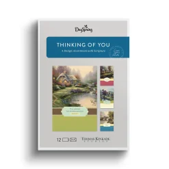 Thomas Kinkade Assorted Religious Thinking of You Cards, Box of 12