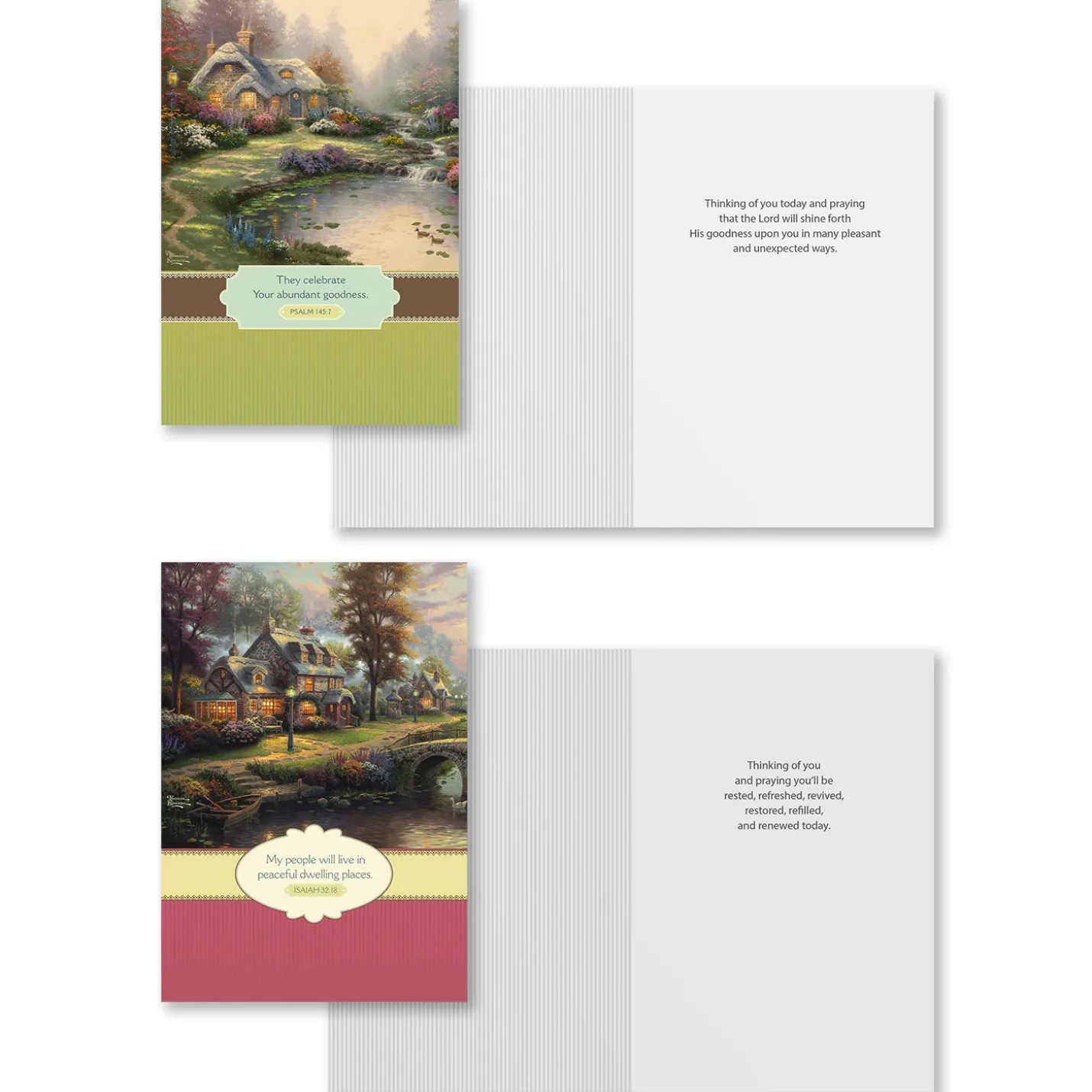 Thomas Kinkade Assorted Religious Thinking of You Cards, Box of 12