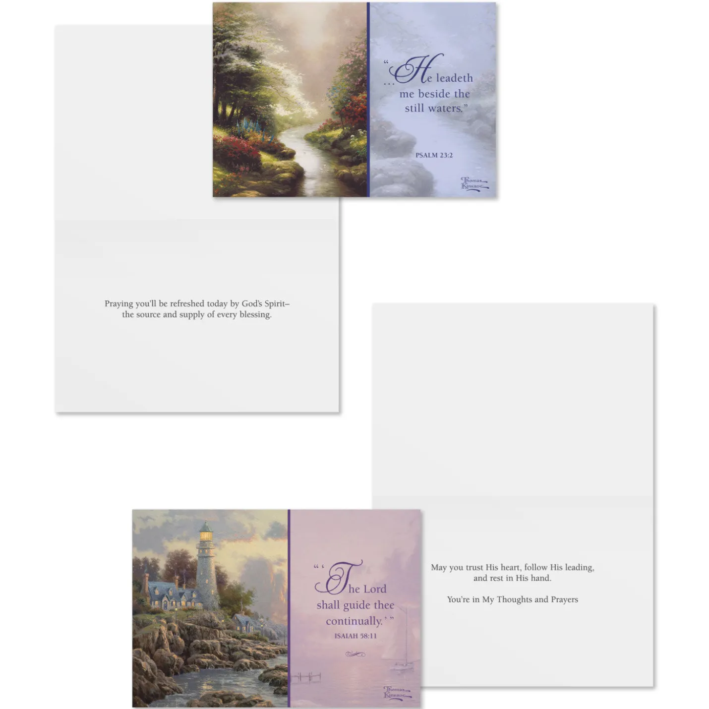 Thomas Kinkade Assorted Religious Praying for You Cards, Box of 12