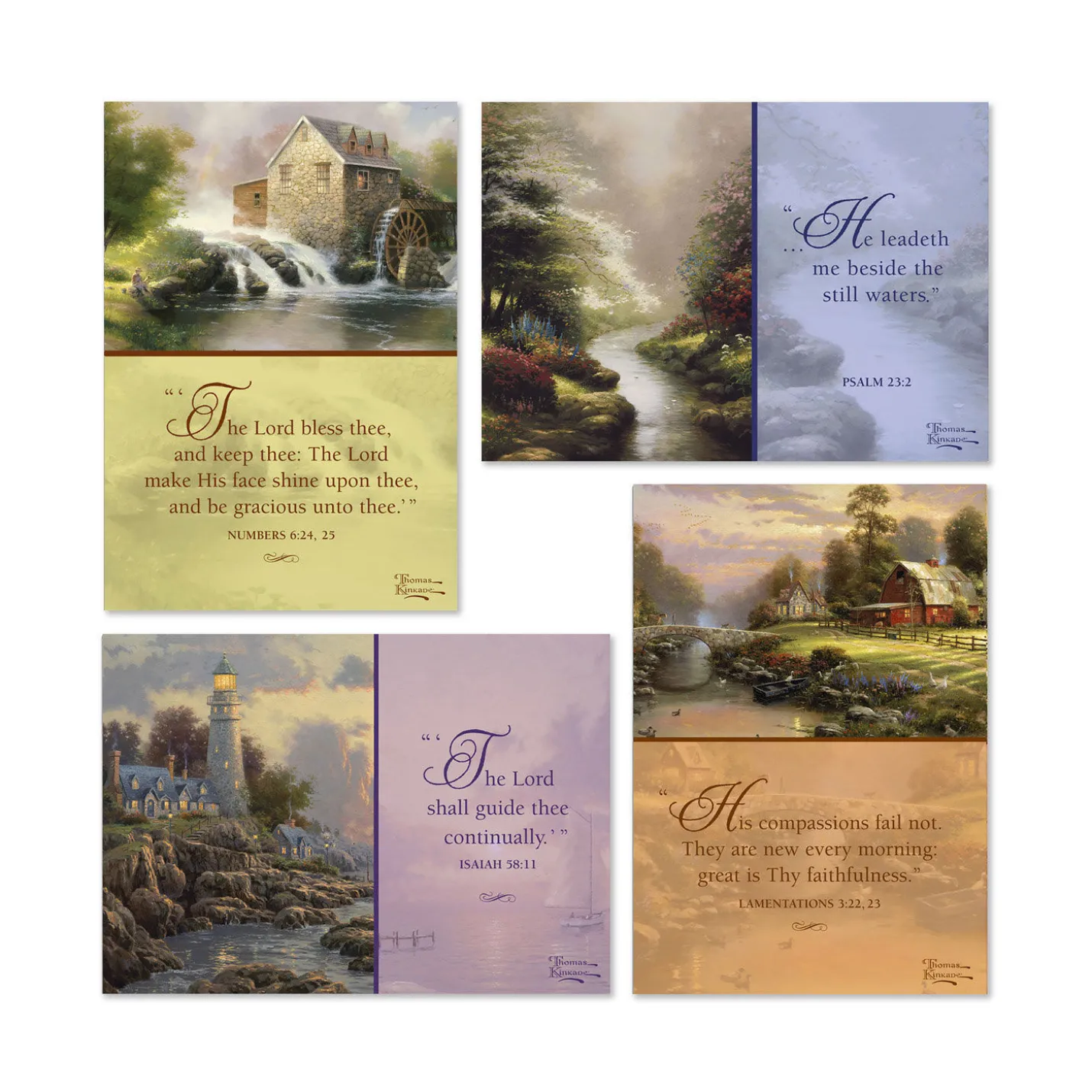 Thomas Kinkade Assorted Religious Praying for You Cards, Box of 12