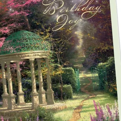 Thomas Kinkade Inspirational Assorted Religious Birthday Cards, Box of 12