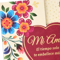 Time Makes You More Beautiful to Me Spanish-Language Romantic Birthday Card
