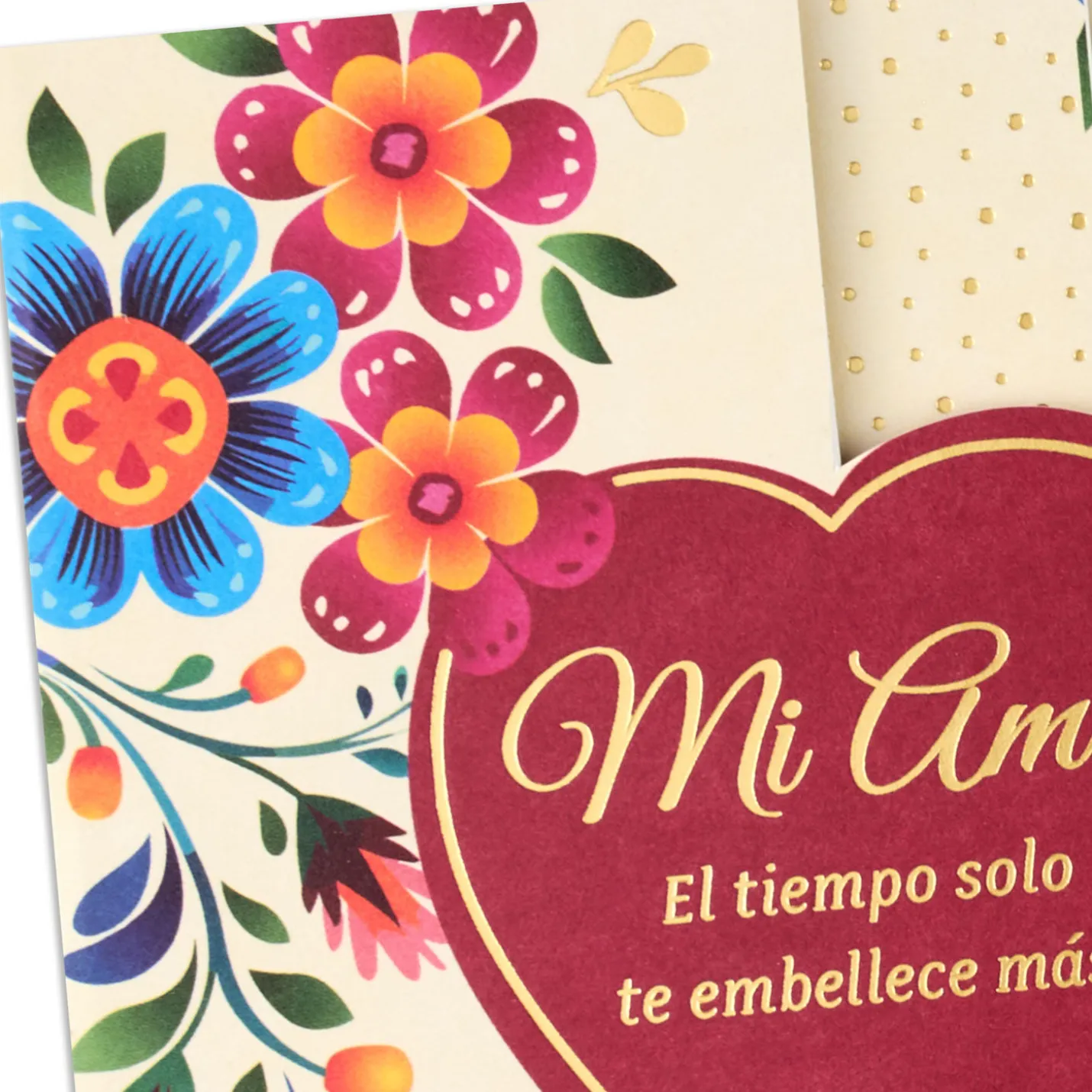 Time Makes You More Beautiful to Me Spanish-Language Romantic Birthday Card