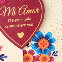 Time Makes You More Beautiful to Me Spanish-Language Romantic Birthday Card