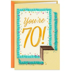 Time to Celebrate 70th Birthday Card