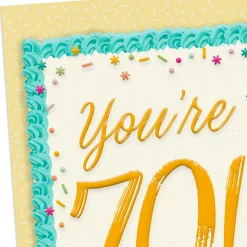 Time to Celebrate 70th Birthday Card