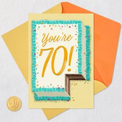 Time to Celebrate 70th Birthday Card