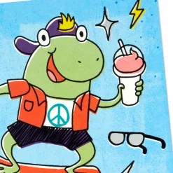 Toadally Cool Skateboard Birthday Card