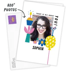 Today is All About You Custom Birthday Card