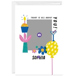 Today is All About You Custom Birthday Card