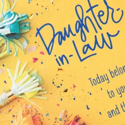 Today Belongs to You Birthday Card for Daughter-in-Law