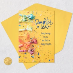 Today Belongs to You Birthday Card for Daughter-in-Law