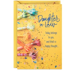 Today Belongs to You Birthday Card for Daughter-in-Law