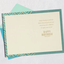 Today's the Day to Celebrate 80th Birthday Card