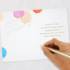 Today's Your Day Colorful Balloons Birthday Card for Sister