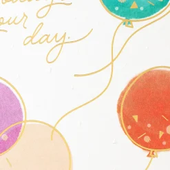 Today's Your Day Colorful Balloons Birthday Card for Sister