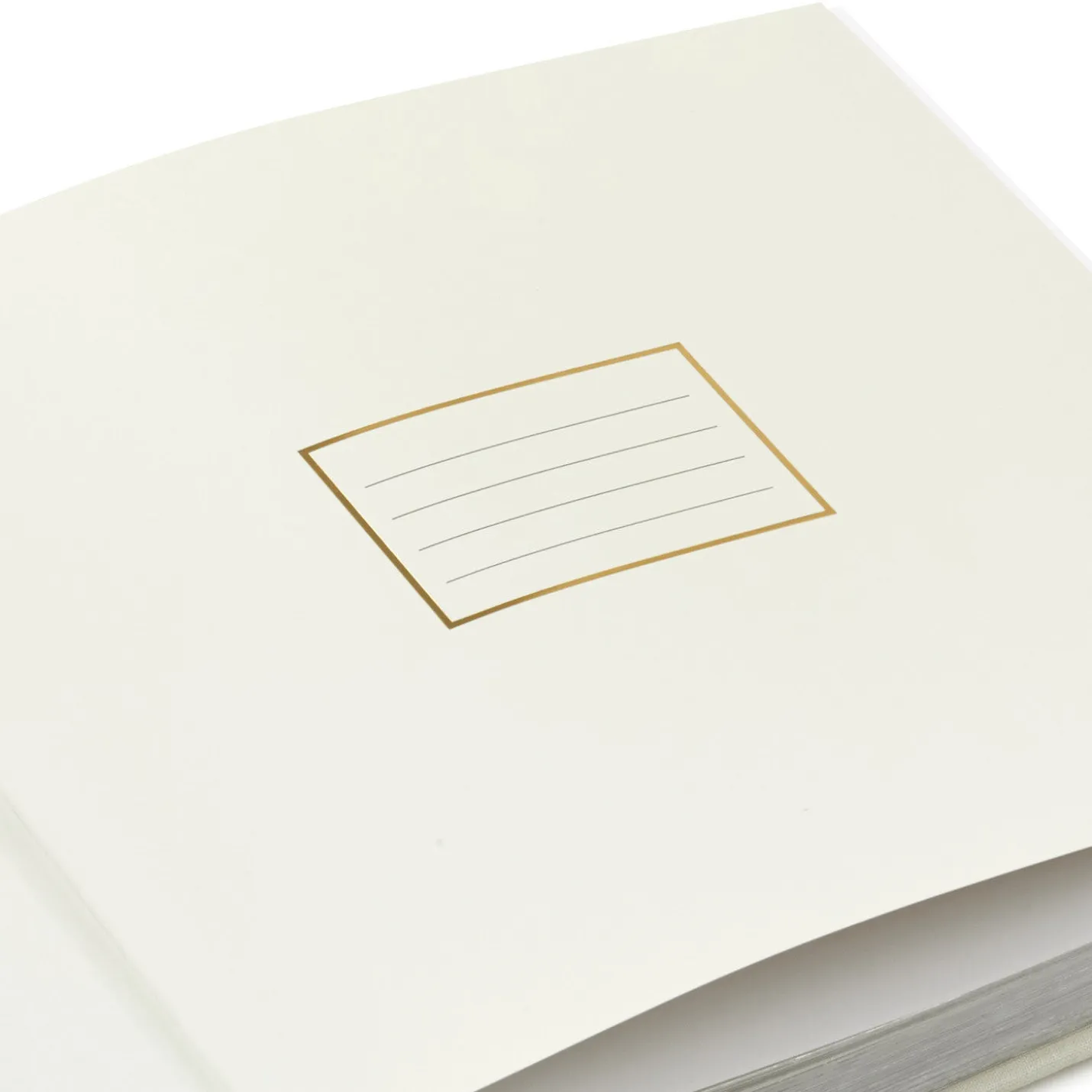 Today, Tomorrow, Always Gold on Cream Linen Photo Album