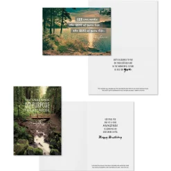 Tony Evans Assorted Religious Birthday Cards, Box of 12