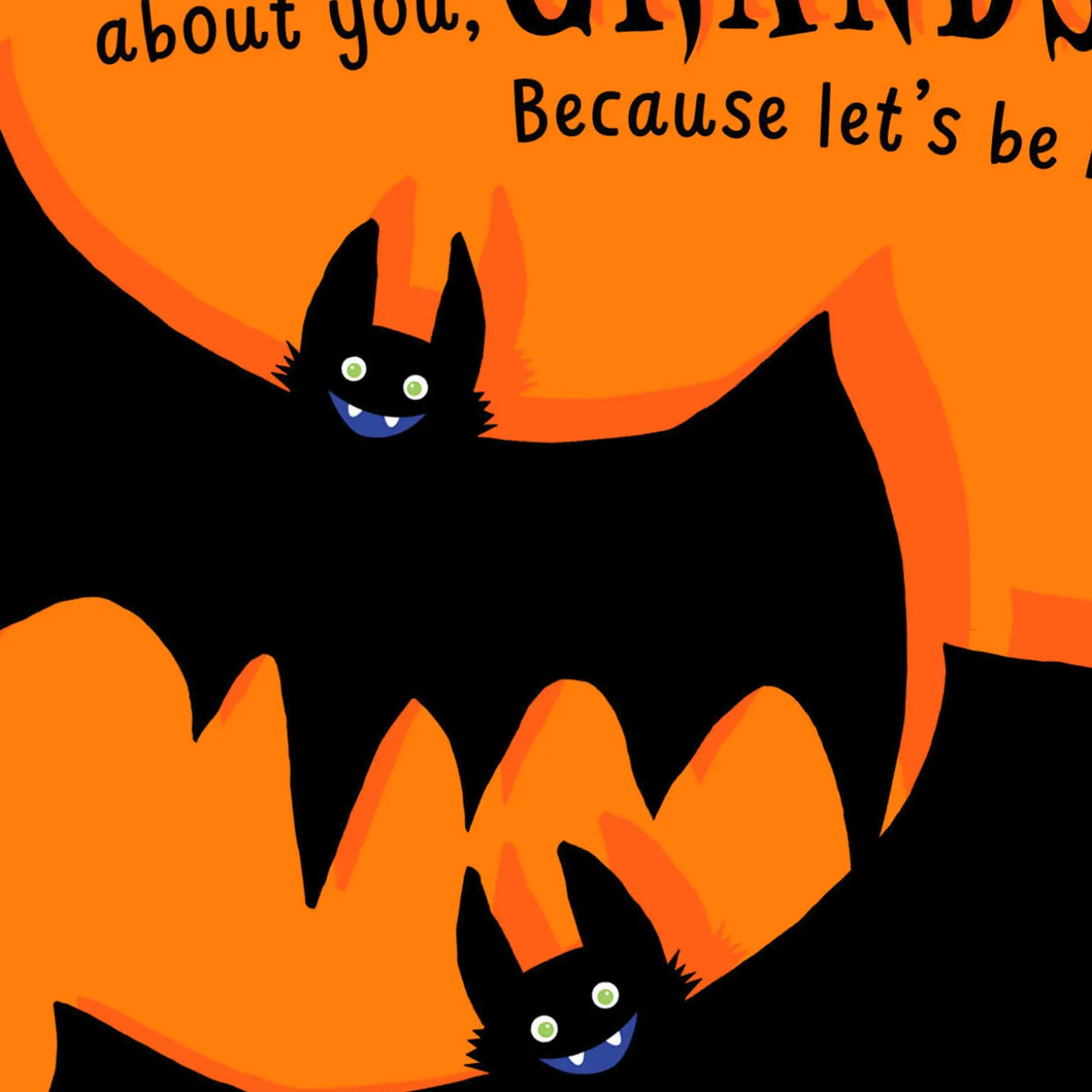 Totally Batty About You Halloween Card for Grandson