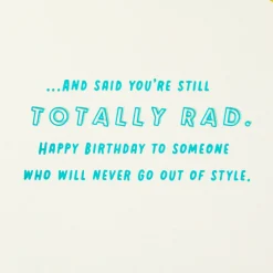 Totally Rad 40th Birthday Card