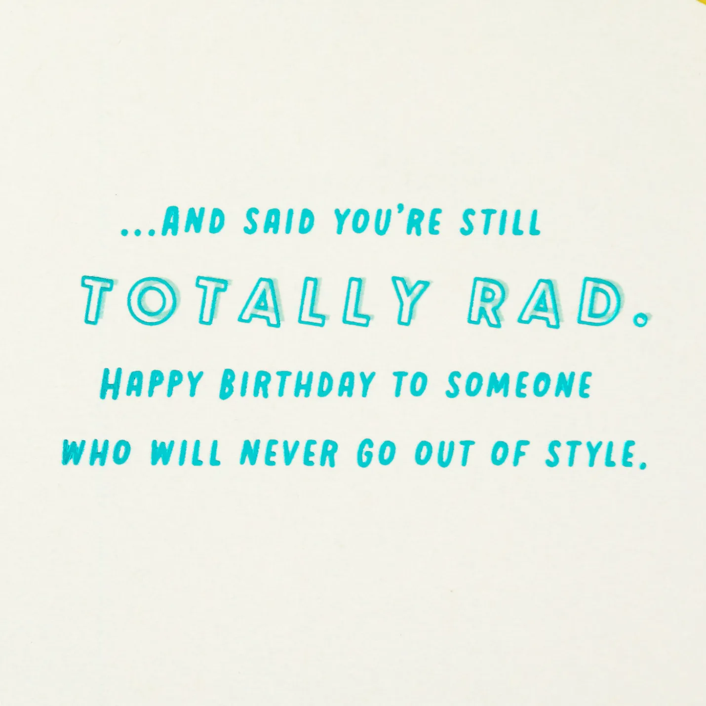 Totally Rad 40th Birthday Card